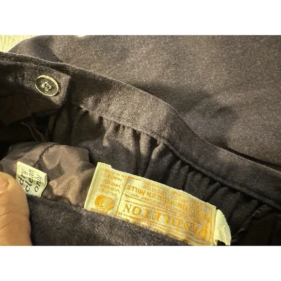 Vintage 100% Wool Pendleton Purple Skirt Suit - Picture 12 of 16